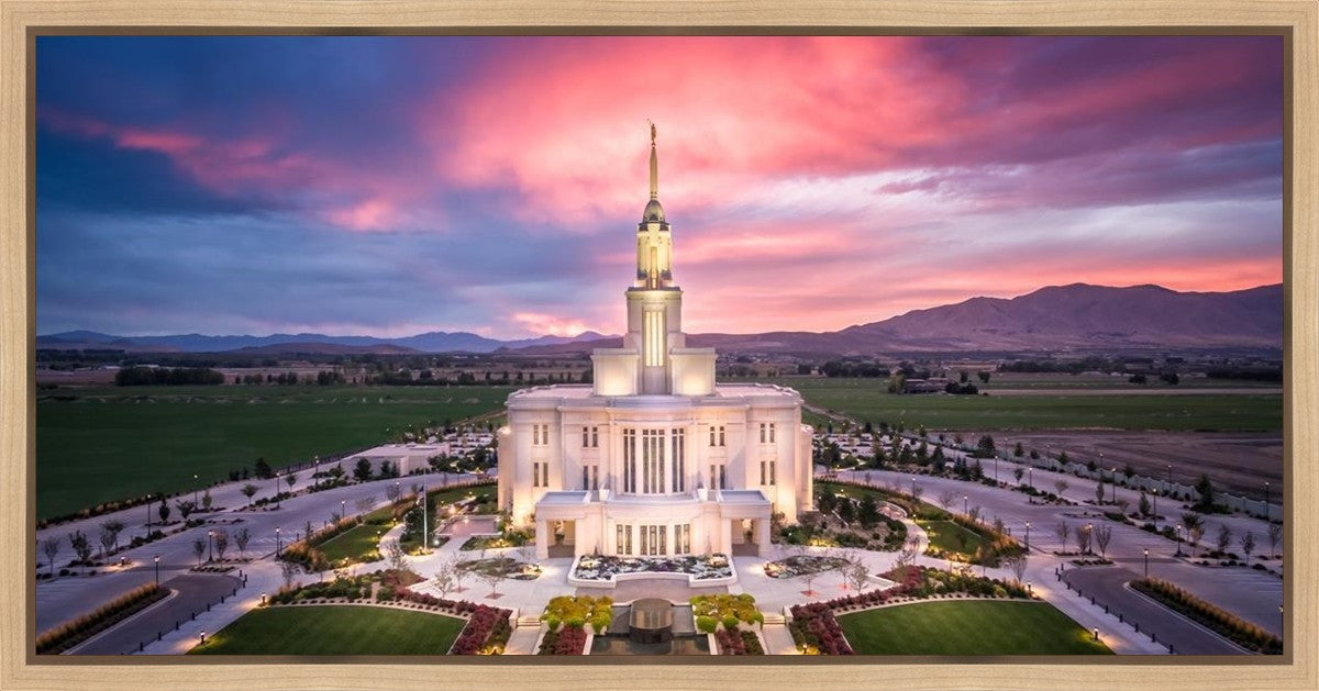 Payson West Evening Aerial Gallery Wrap