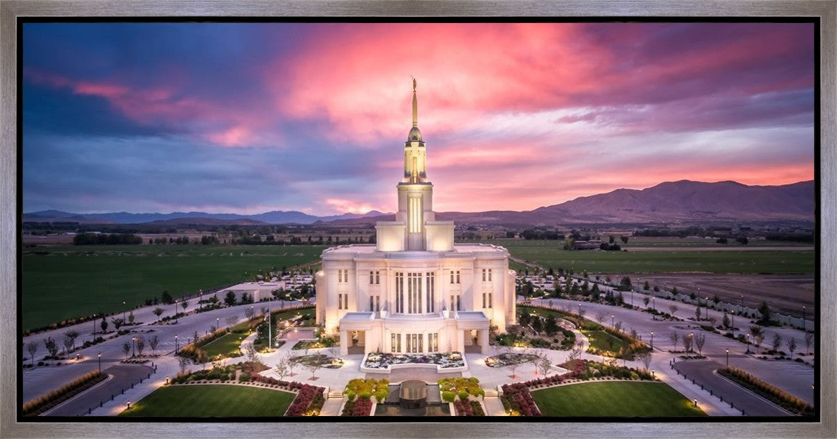 Payson West Evening Aerial Gallery Wrap