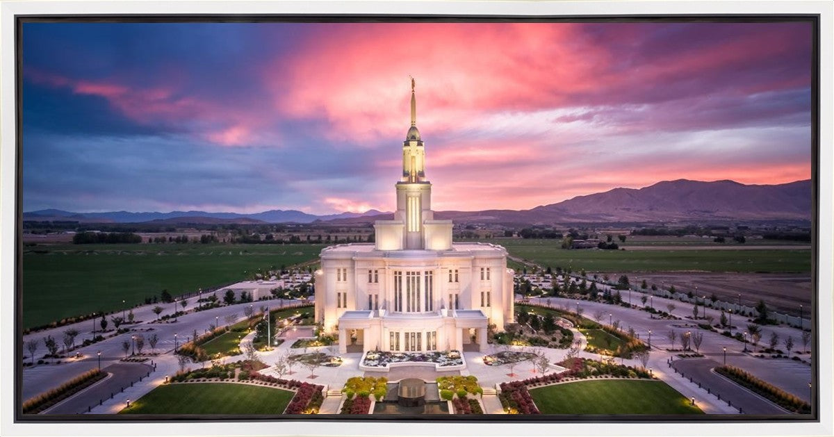 Payson West Evening Aerial Gallery Wrap
