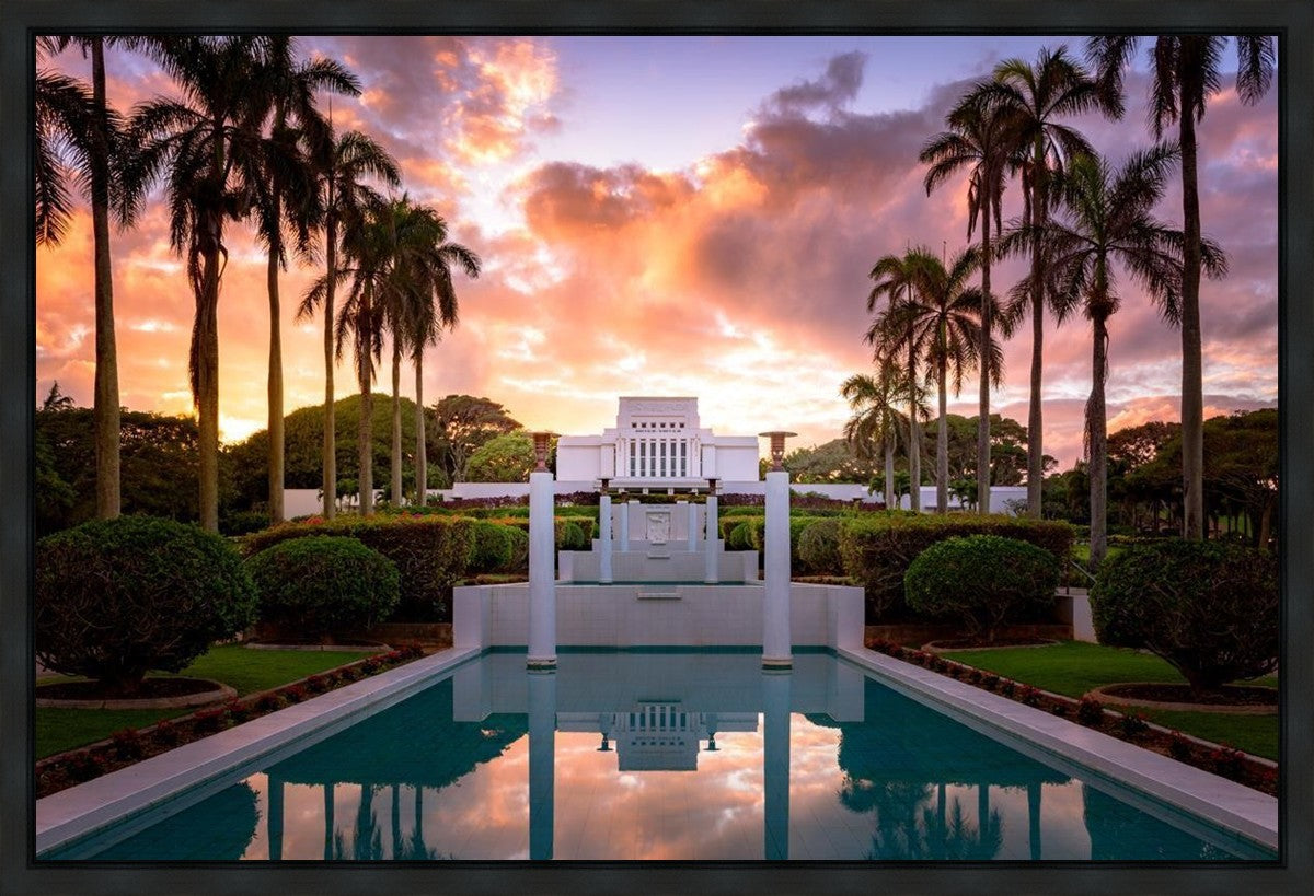 Laie Fountain Sunset
