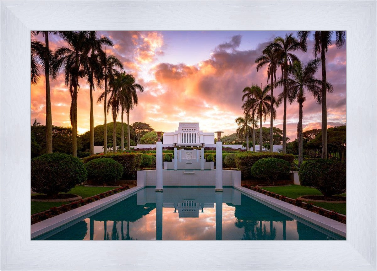 Laie Fountain Sunset