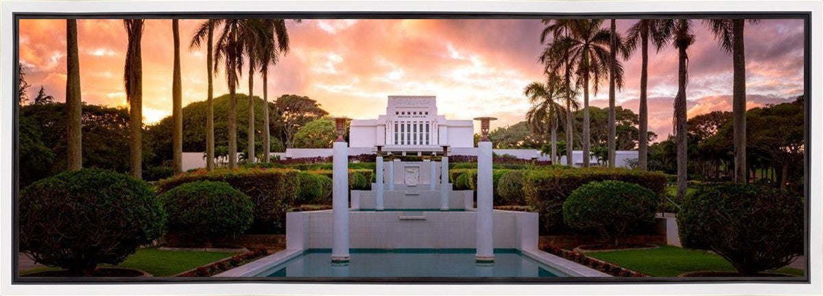 Laie Fountain Sunset