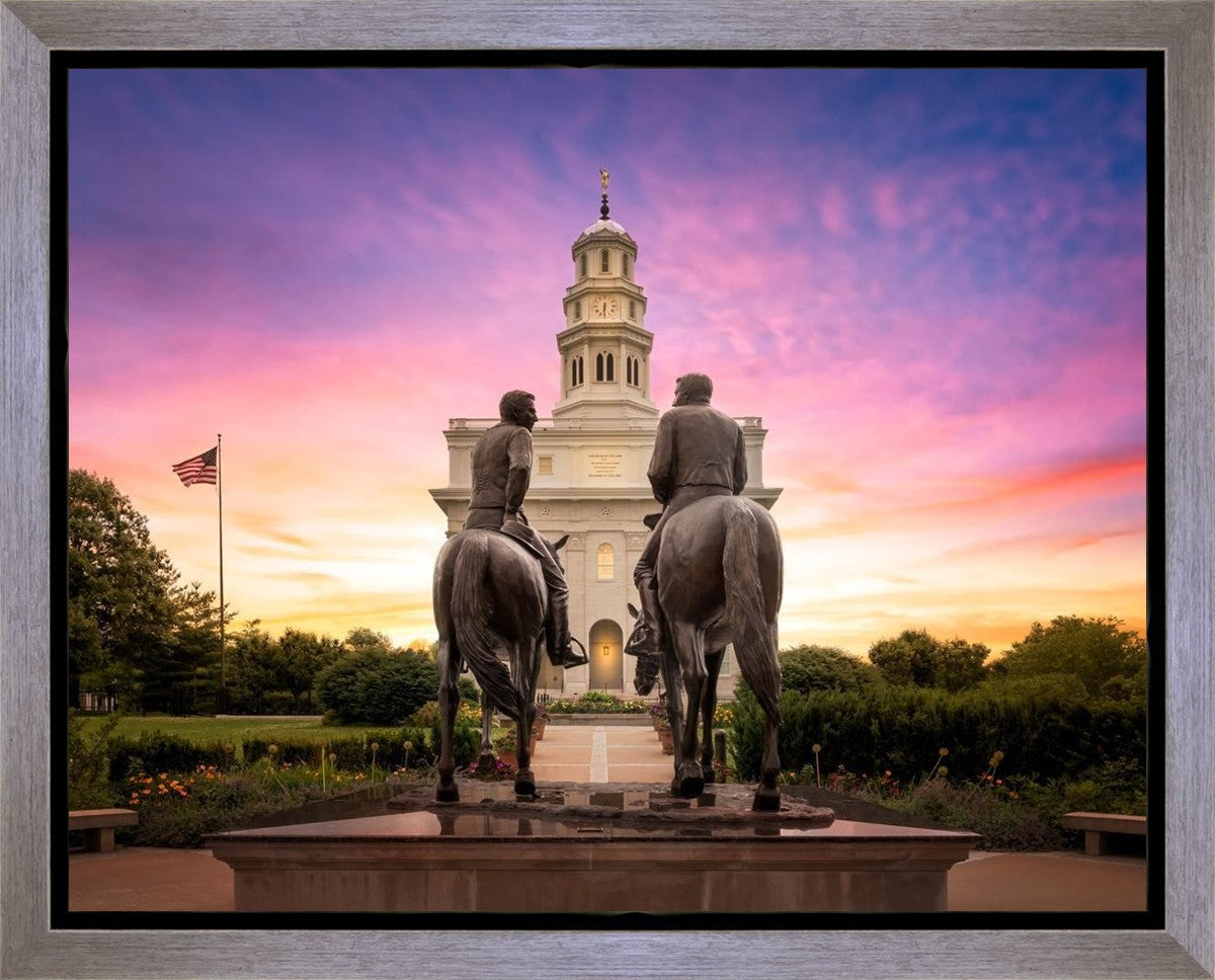 Nauvoo Joseph and Hyrum Sunrise