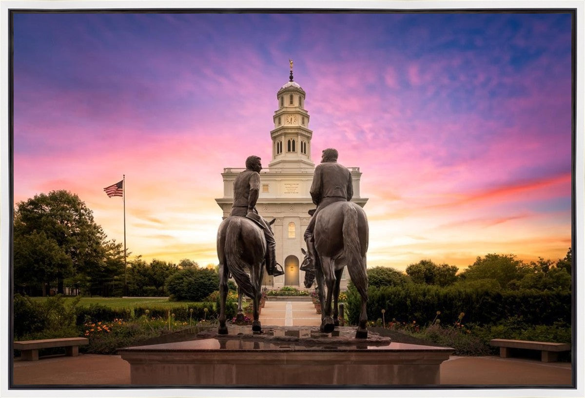Nauvoo Joseph and Hyrum Sunrise