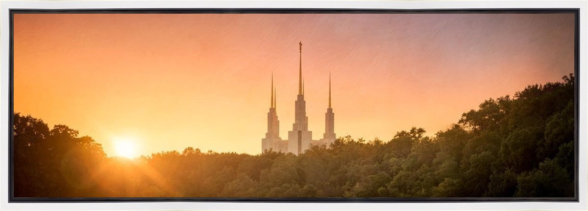 Washington DC Sunset Gold Gallery Wrap