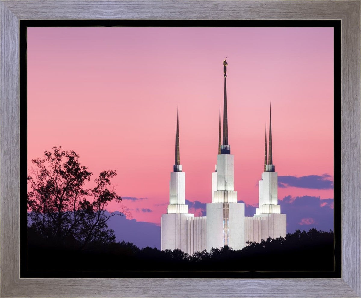 Washington DC Sunset Glow Panorama Gallery Wrap