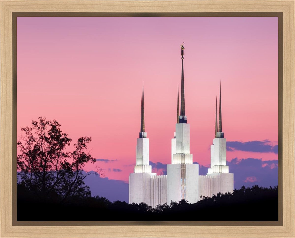 Washington DC Sunset Glow Panorama Gallery Wrap