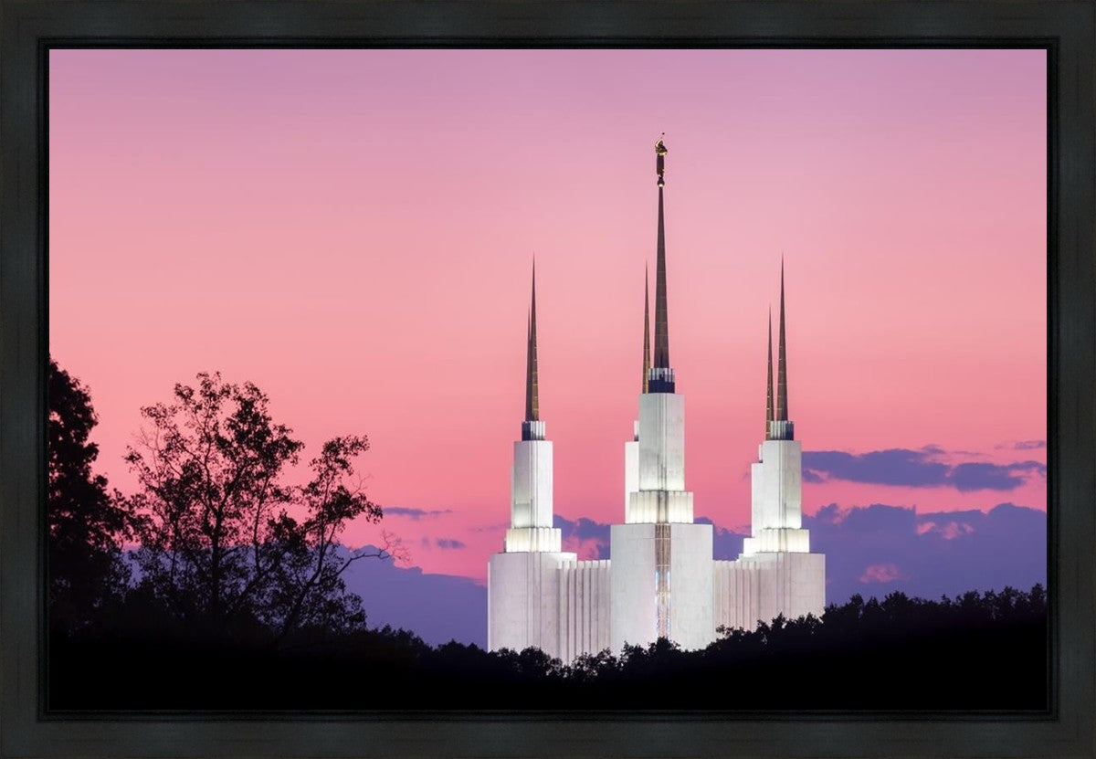 Washington DC Sunset Glow Panorama Gallery Wrap
