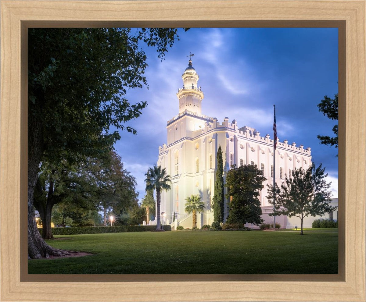 St. George Blue Hour Panorama Gallery Wrap