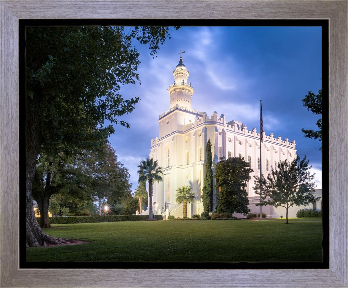 St. George Blue Hour Panorama Gallery Wrap