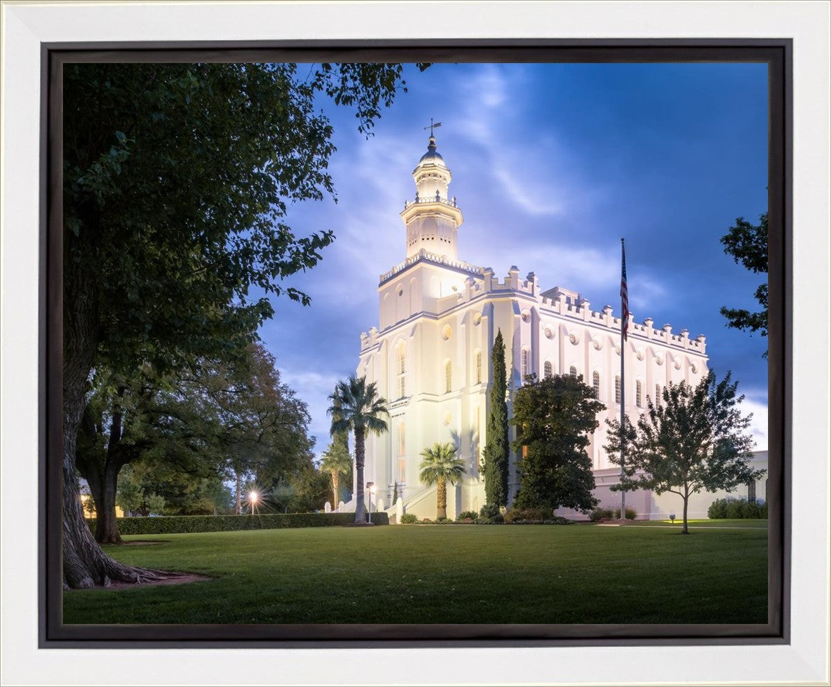 St. George Blue Hour Panorama Gallery Wrap