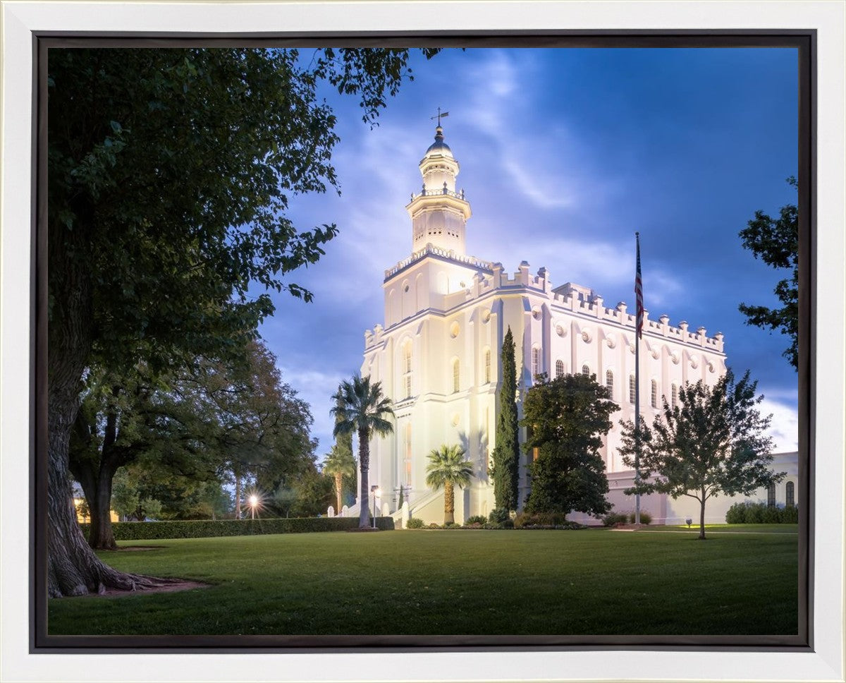 St. George Blue Hour Panorama Gallery Wrap