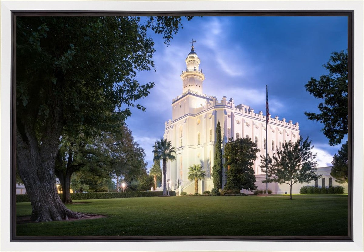 St. George Blue Hour Panorama Gallery Wrap