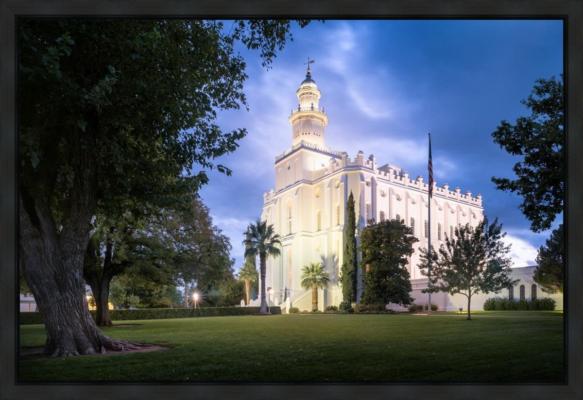 St. George Blue Hour Panorama Gallery Wrap