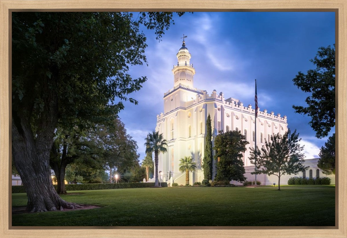 St. George Blue Hour Panorama Gallery Wrap