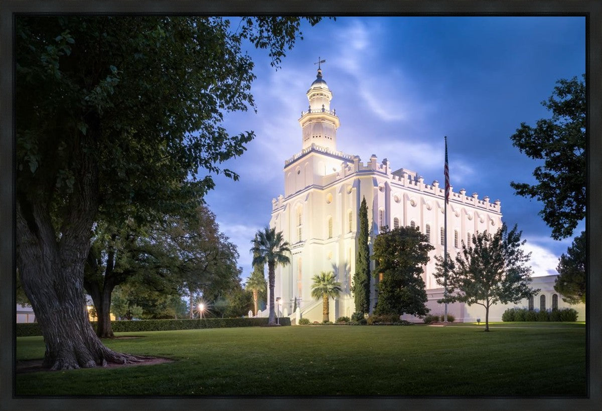 St. George Blue Hour Panorama Gallery Wrap
