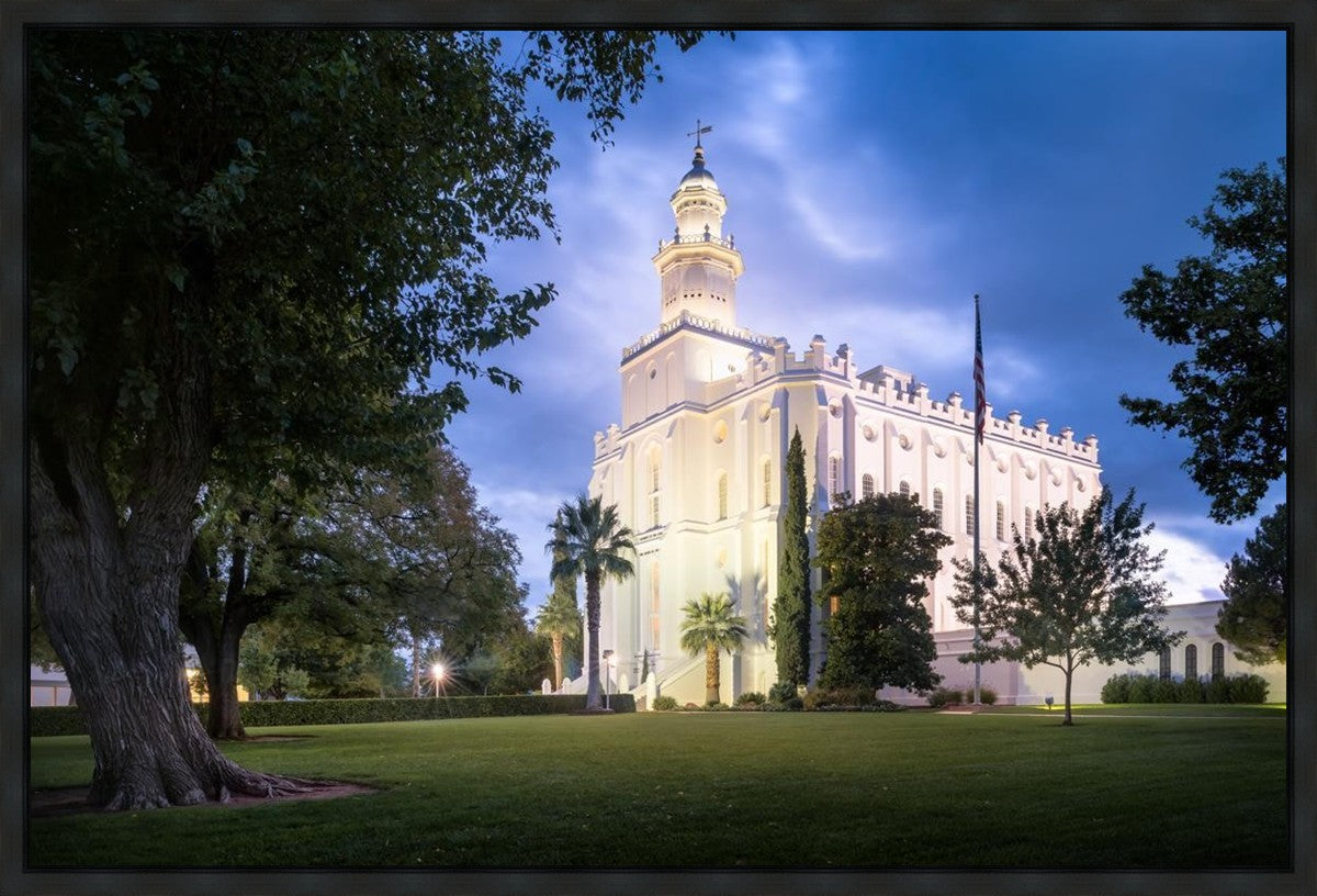 St. George Blue Hour Panorama Gallery Wrap