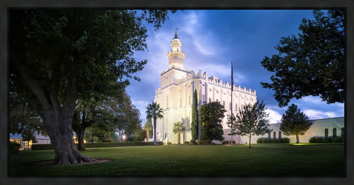 St. George Blue Hour Panorama Gallery Wrap