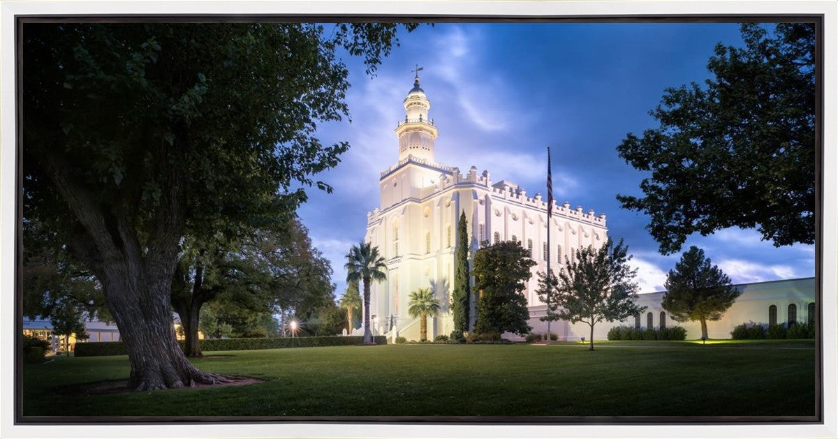St. George Blue Hour Panorama Gallery Wrap