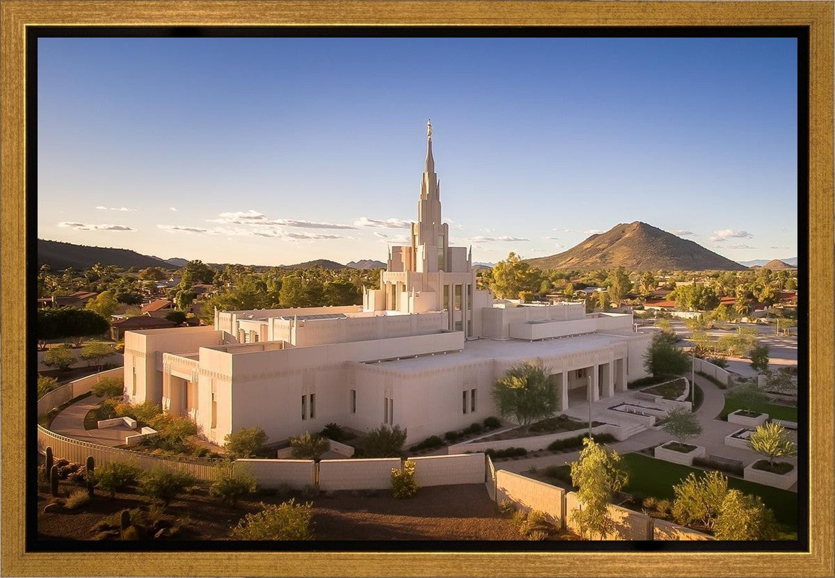 Phoenix Evening Warmth Aerial Gallery Wrap