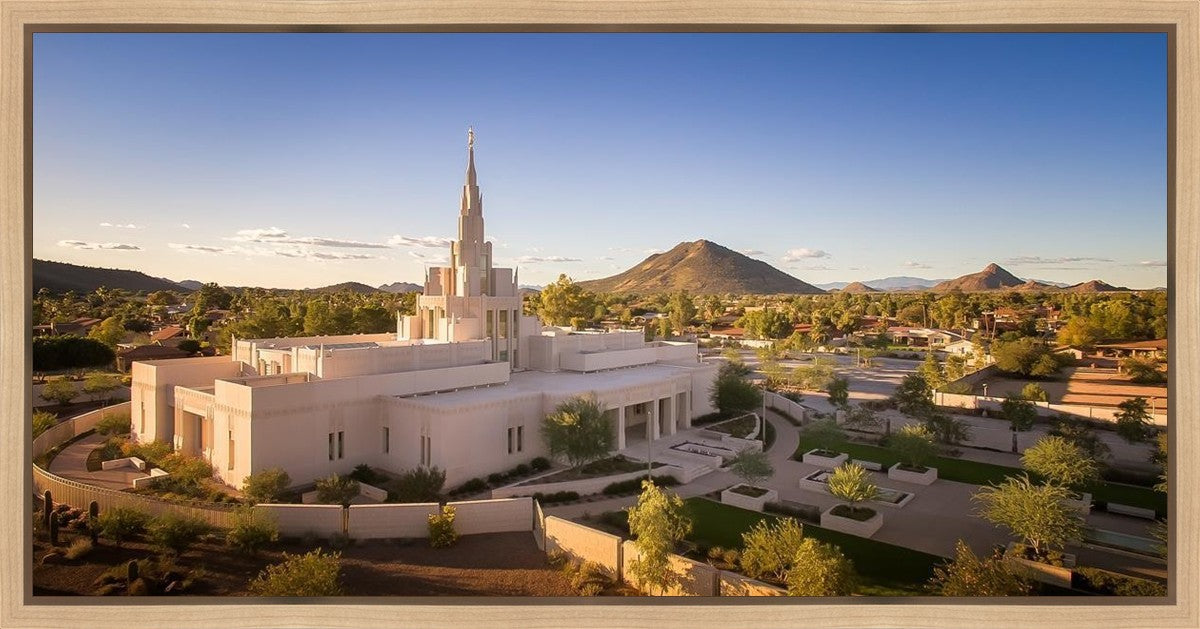 Phoenix Evening Warmth Aerial Gallery Wrap