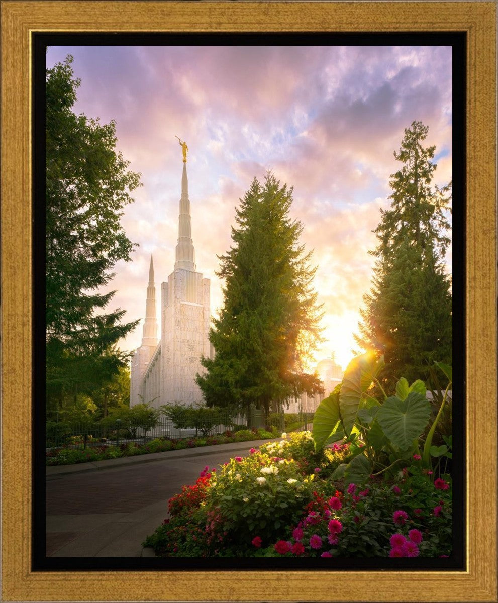 Portland Garden Circle Gallery Wrap