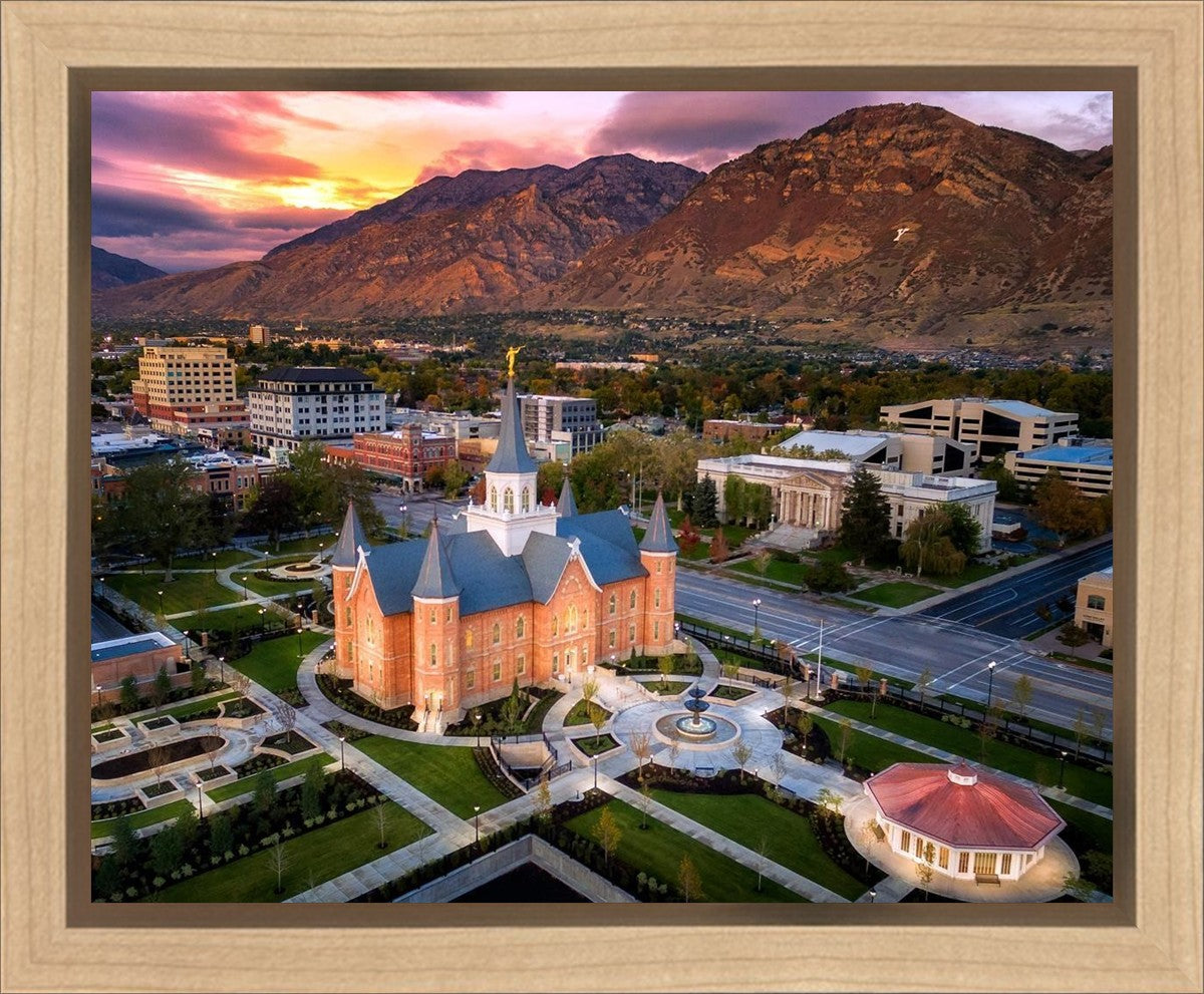 Provo City Center Northeast Aerial Gallery Wrap