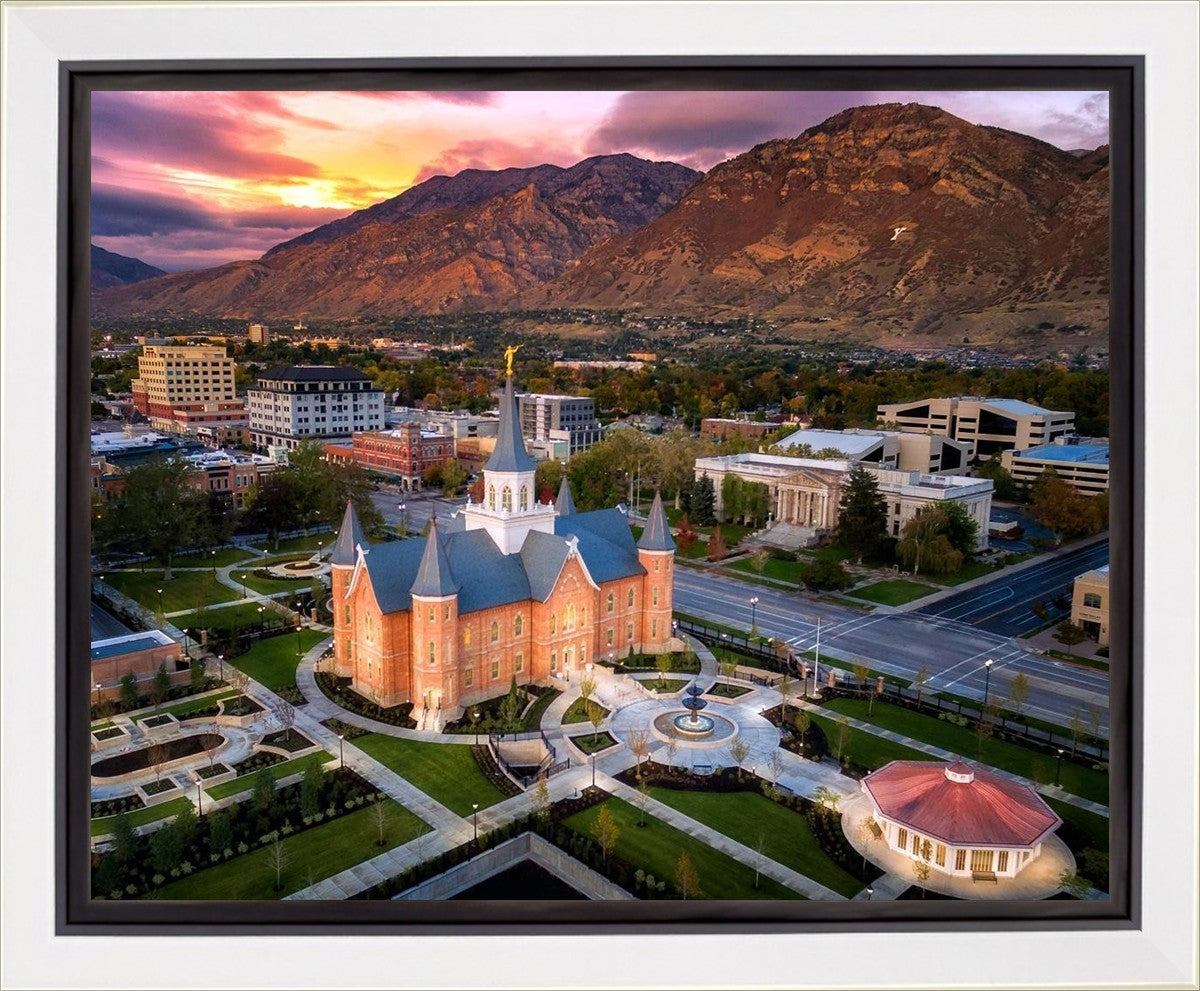 Provo City Center Northeast Aerial Gallery Wrap