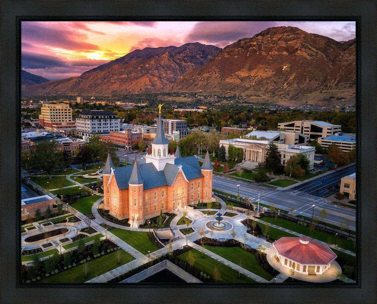 Provo City Center Northeast Aerial Gallery Wrap
