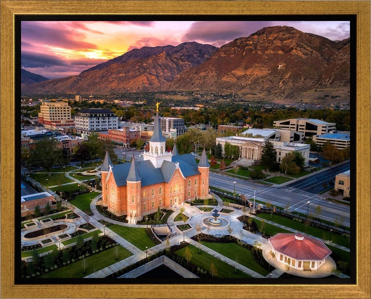 Provo City Center Northeast Aerial Gallery Wrap