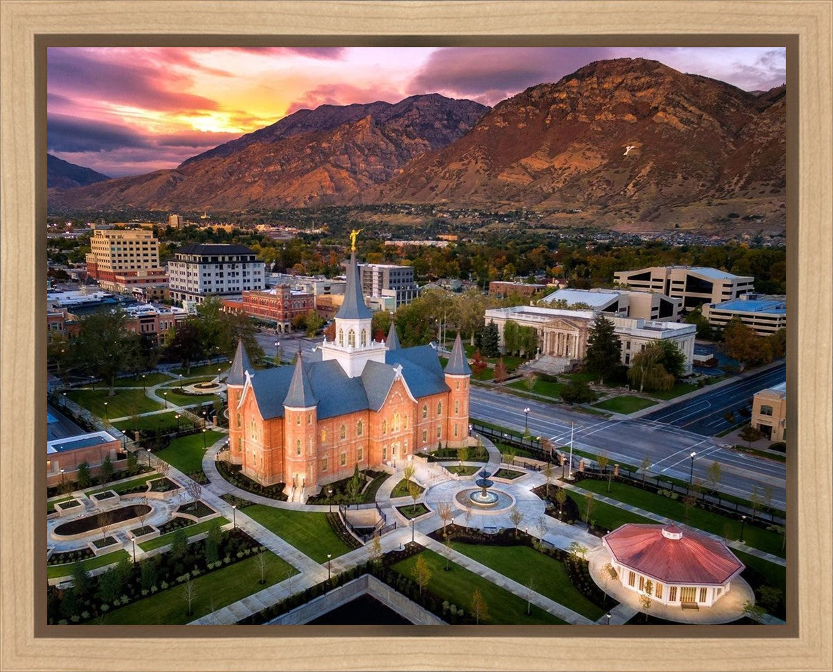 Provo City Center Northeast Aerial Gallery Wrap
