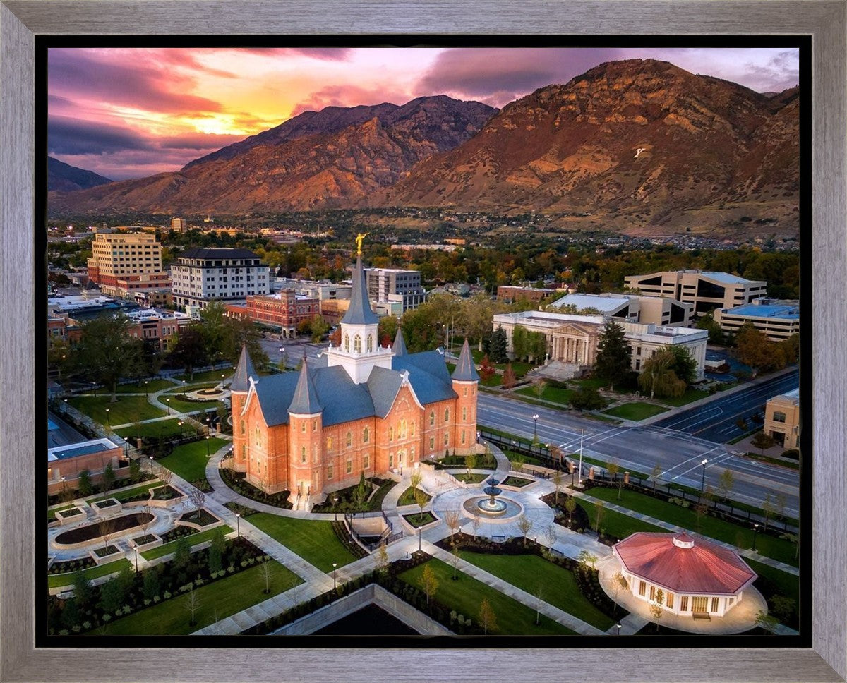 Provo City Center Northeast Aerial Gallery Wrap
