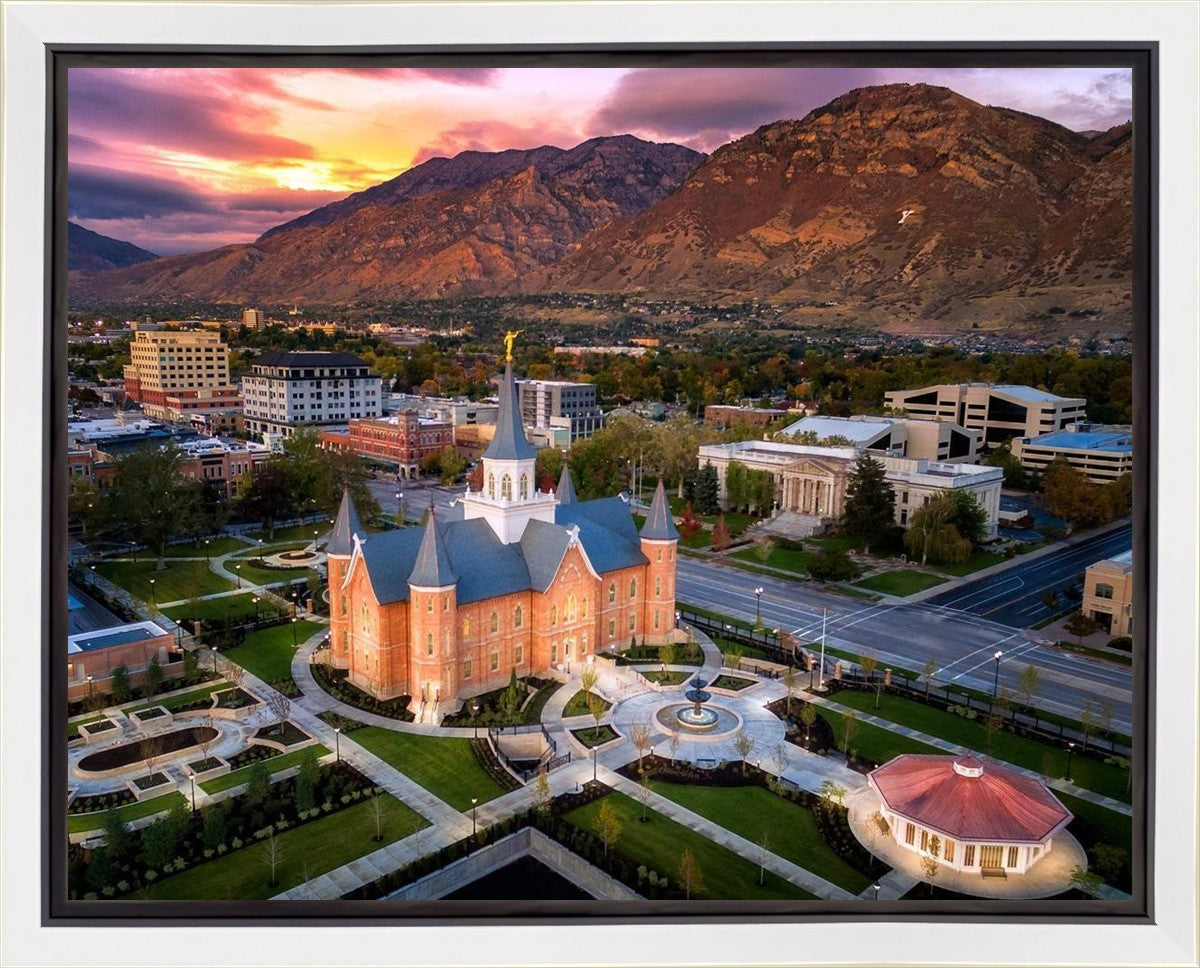 Provo City Center Northeast Aerial Gallery Wrap
