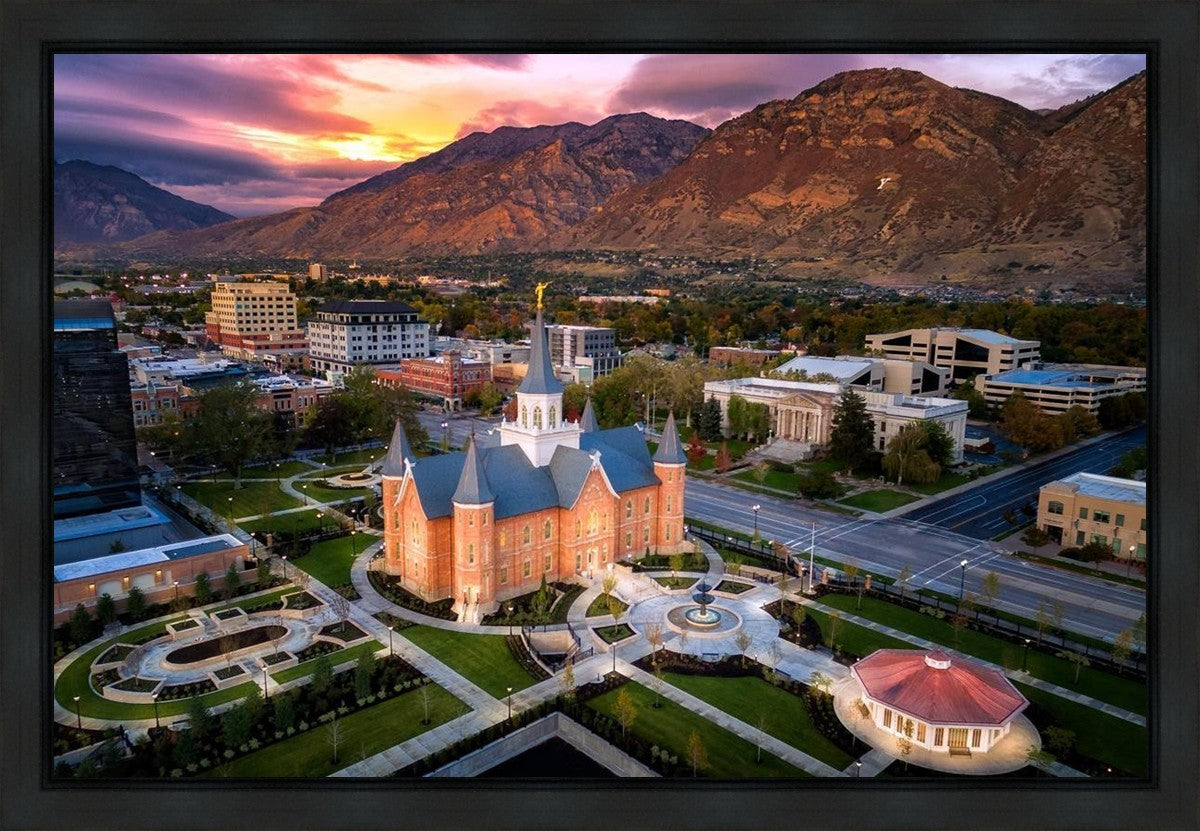 Provo City Center Northeast Aerial Gallery Wrap
