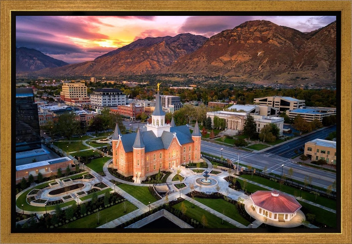 Provo City Center Northeast Aerial Gallery Wrap