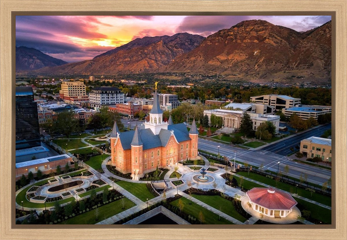 Provo City Center Northeast Aerial Gallery Wrap