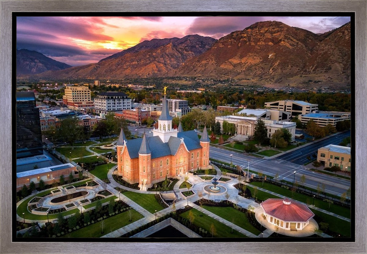Provo City Center Northeast Aerial Gallery Wrap