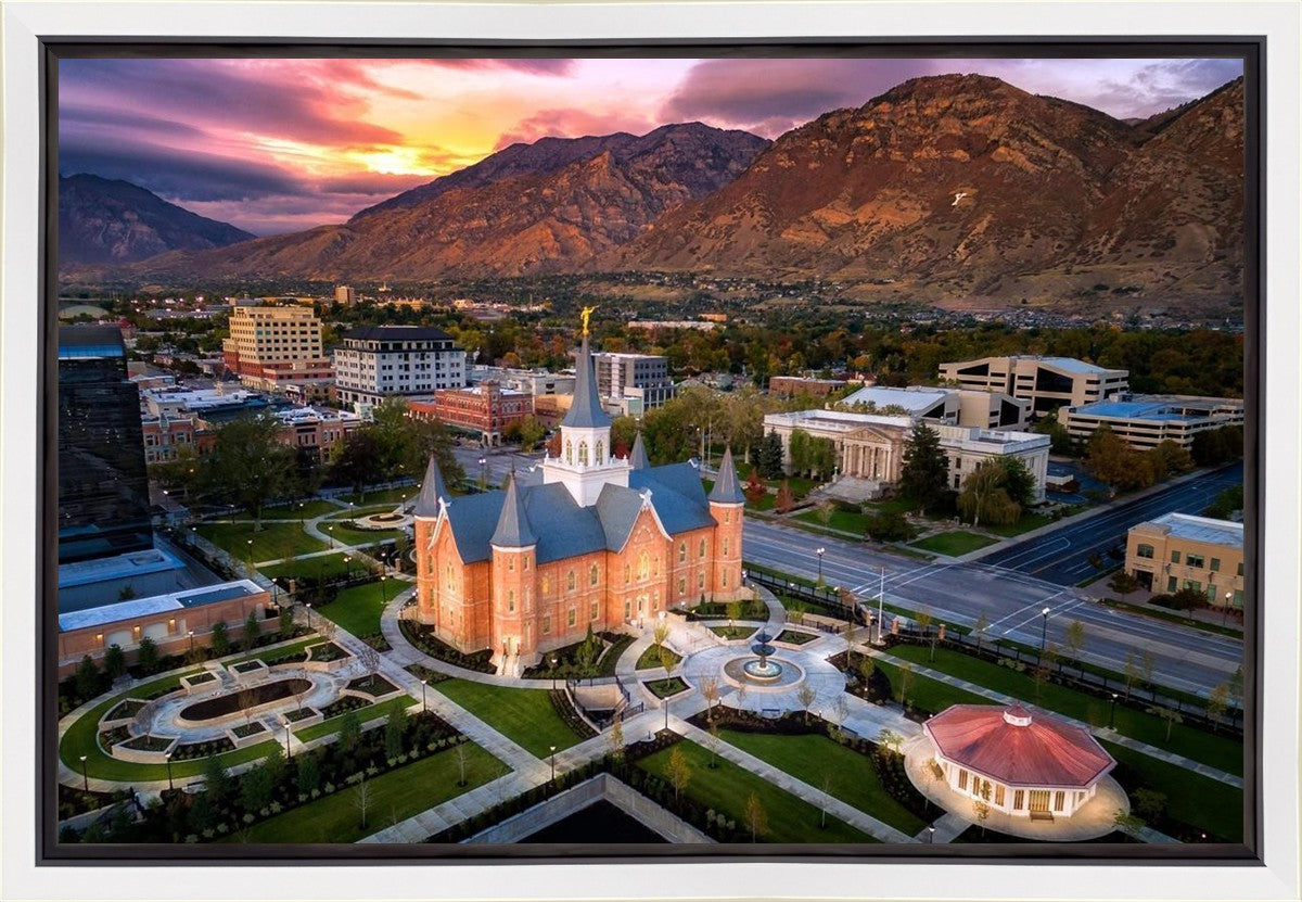 Provo City Center Northeast Aerial Gallery Wrap