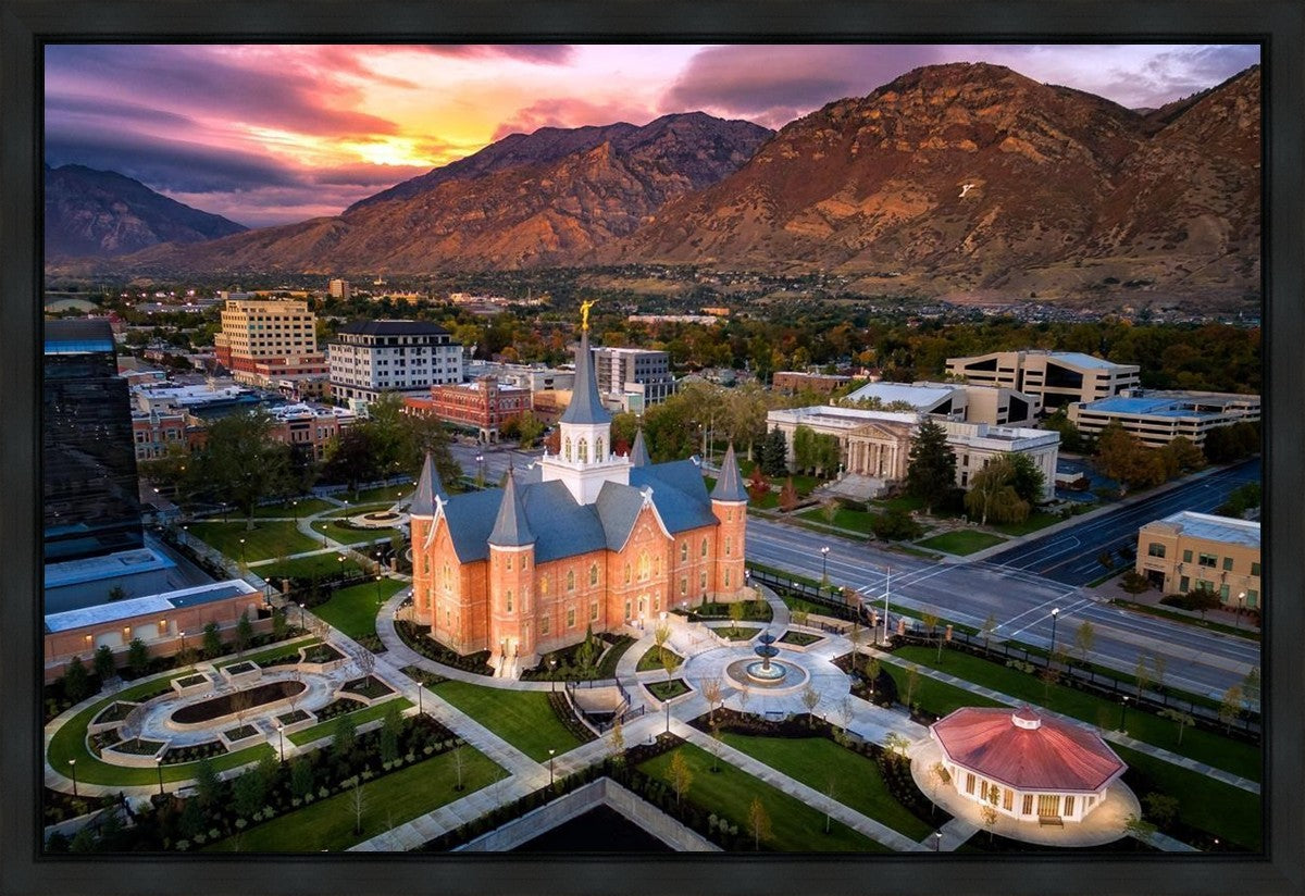 Provo City Center Northeast Aerial Gallery Wrap