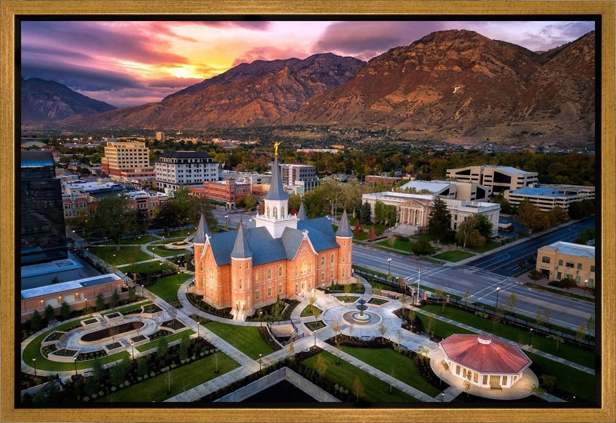 Provo City Center Northeast Aerial Gallery Wrap
