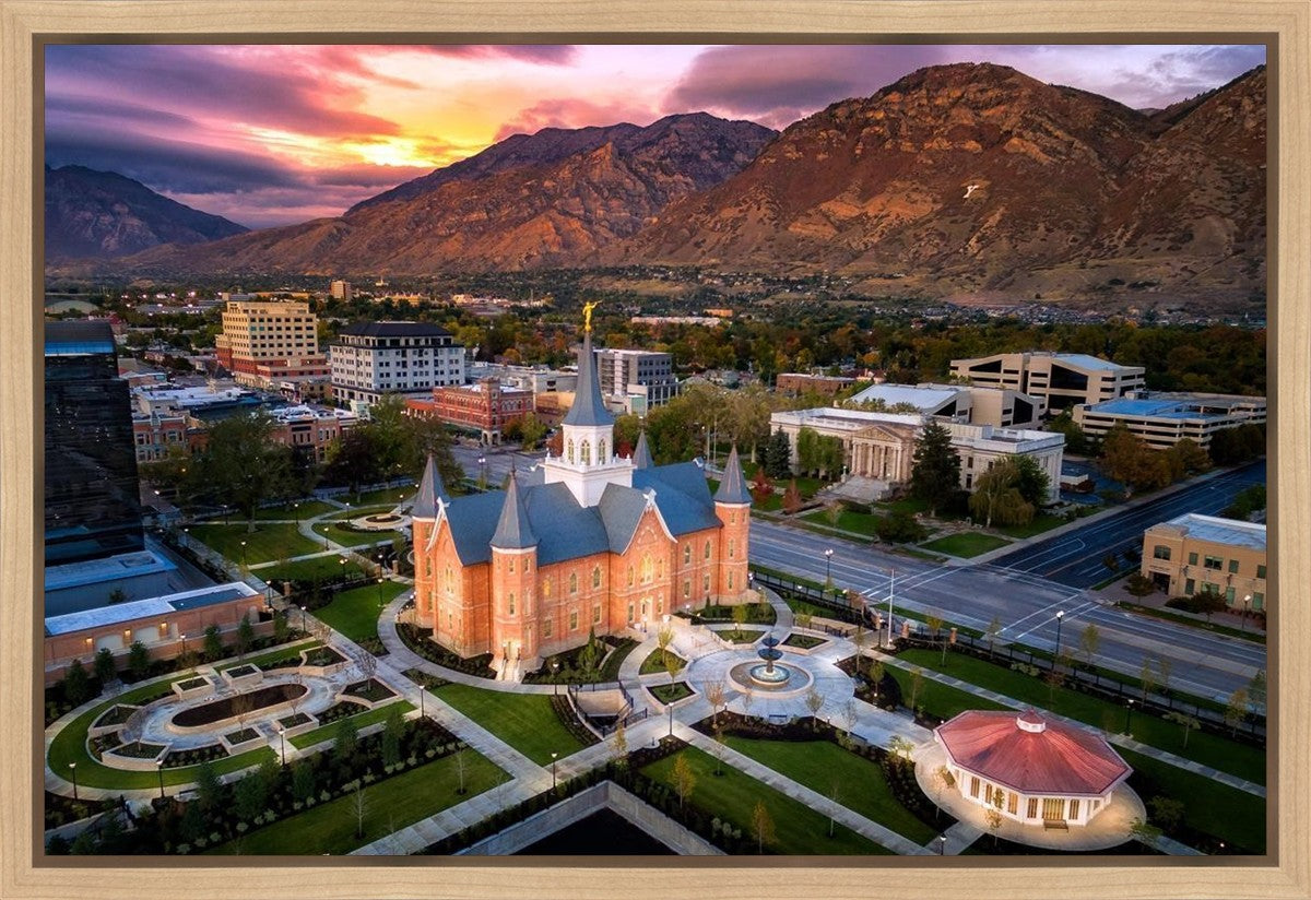 Provo City Center Northeast Aerial Gallery Wrap