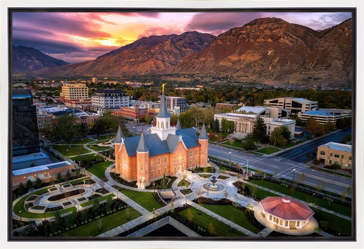 Provo City Center Northeast Aerial Gallery Wrap