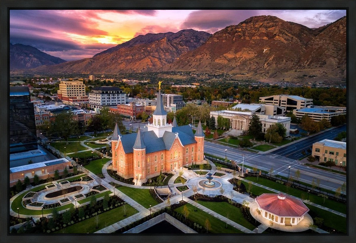 Provo City Center Northeast Aerial Gallery Wrap