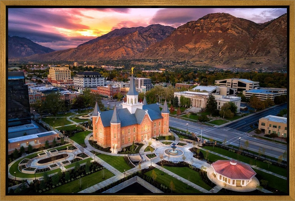 Provo City Center Northeast Aerial Gallery Wrap