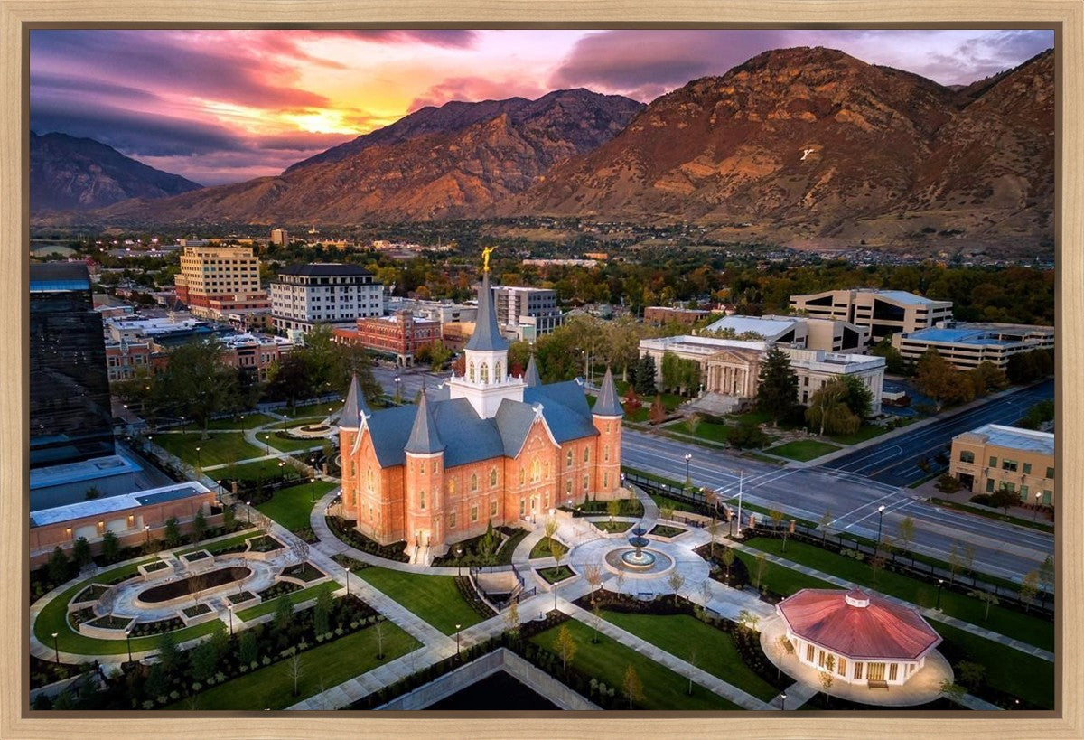 Provo City Center Northeast Aerial Gallery Wrap