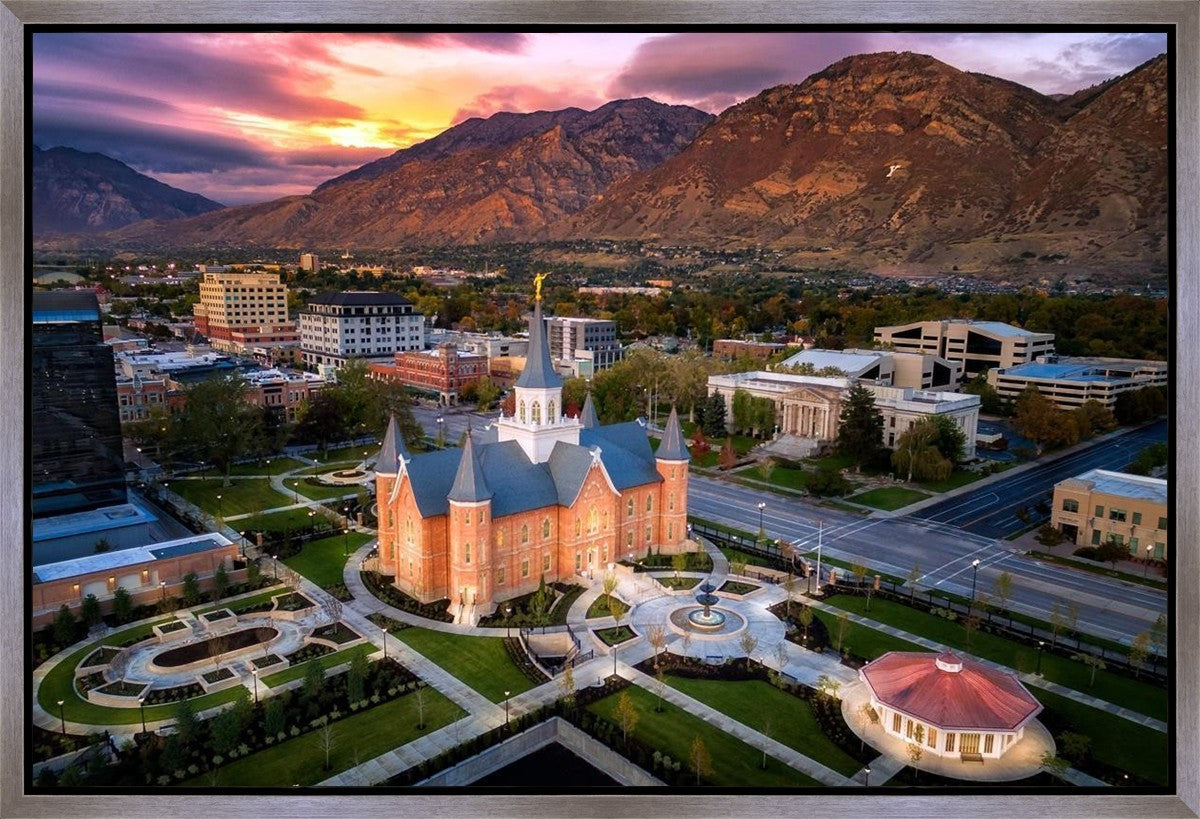 Provo City Center Northeast Aerial Gallery Wrap