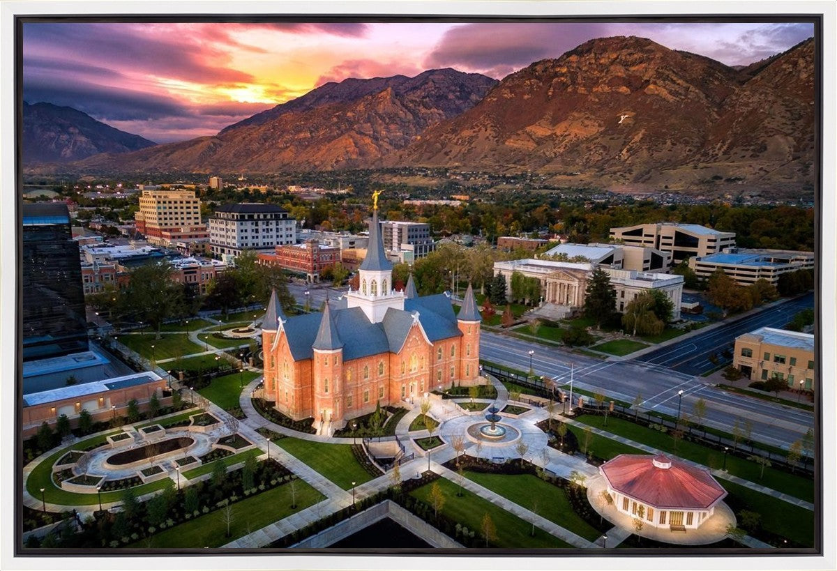 Provo City Center Northeast Aerial Gallery Wrap