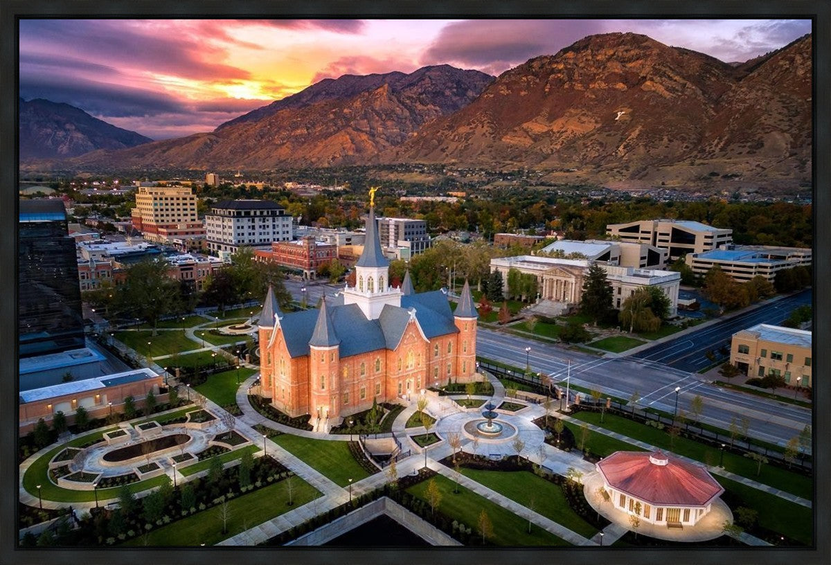 Provo City Center Northeast Aerial Gallery Wrap