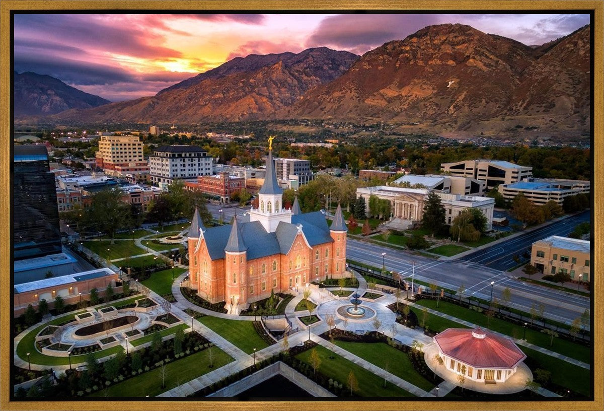 Provo City Center Northeast Aerial Gallery Wrap