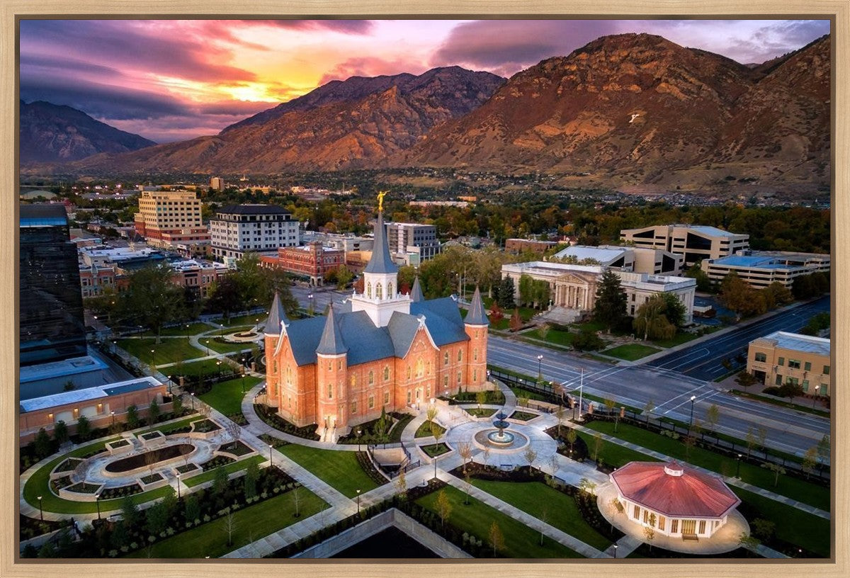 Provo City Center Northeast Aerial Gallery Wrap